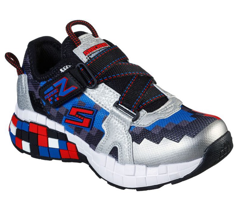 Skechers Pojkar Svarta/Röda Sneakers - Mega-Craft - Cubotrons - Sverige (NVUQE-4615)